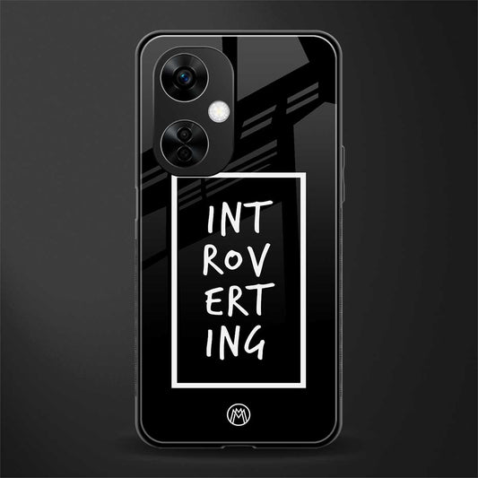 introverting back phone cover | glass case for oneplus nord ce 3 lite