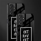 introverting back phone cover | glass case for samsun galaxy a24 4g