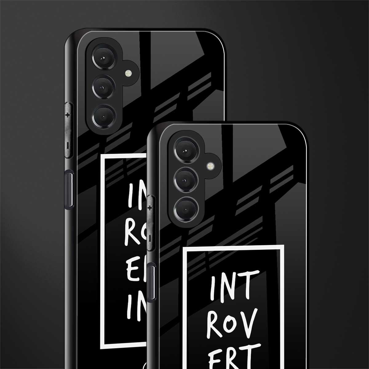 introverting back phone cover | glass case for samsun galaxy a24 4g