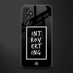 introverting back phone cover | glass case for samsun galaxy a24 4g