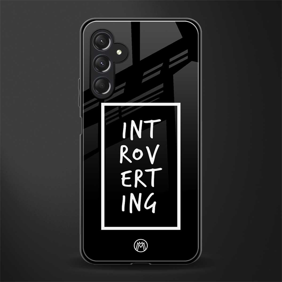 introverting back phone cover | glass case for samsun galaxy a24 4g