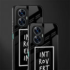introverting back phone cover | glass case for realme c55