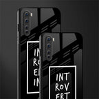 introverting glass case for oneplus nord ac2001 image-2