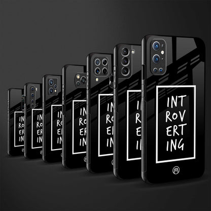 introverting glass case for oppo f19 pro image-3