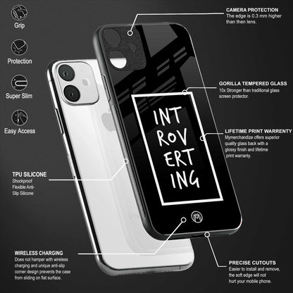 introverting back phone cover | glass case for vivo y73