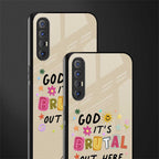 it's brutal out here glass case for oppo reno 3 pro image-2