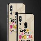 it's brutal out here glass case for vivo v15 image-2