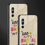 it's brutal out here glass case for vivo v15 pro image-2