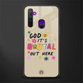 it's brutal out here glass case for realme 5 pro image