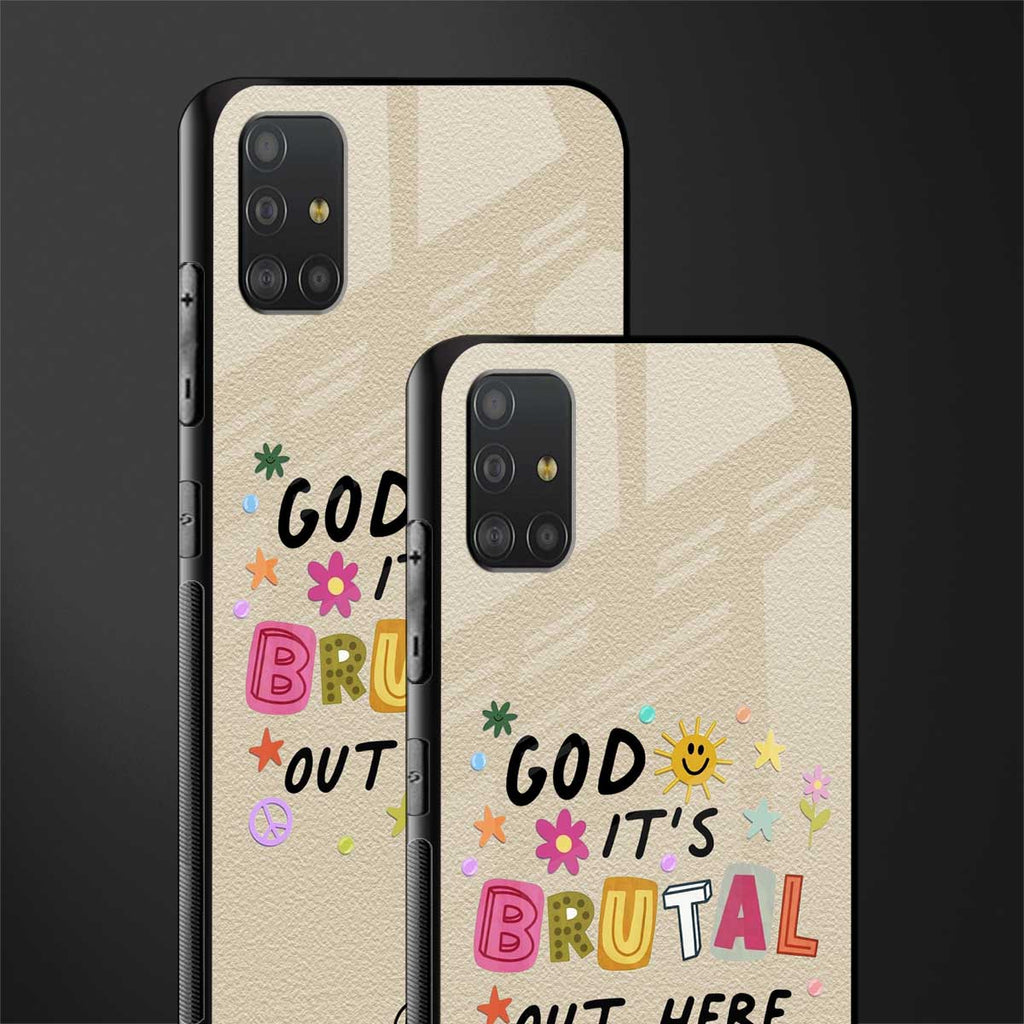 it's brutal out here glass case for samsung galaxy a51 image-2