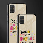 it's brutal out here glass case for samsung galaxy a51 image-2