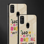 it's brutal out here glass case for samsung galaxy m21 image-2