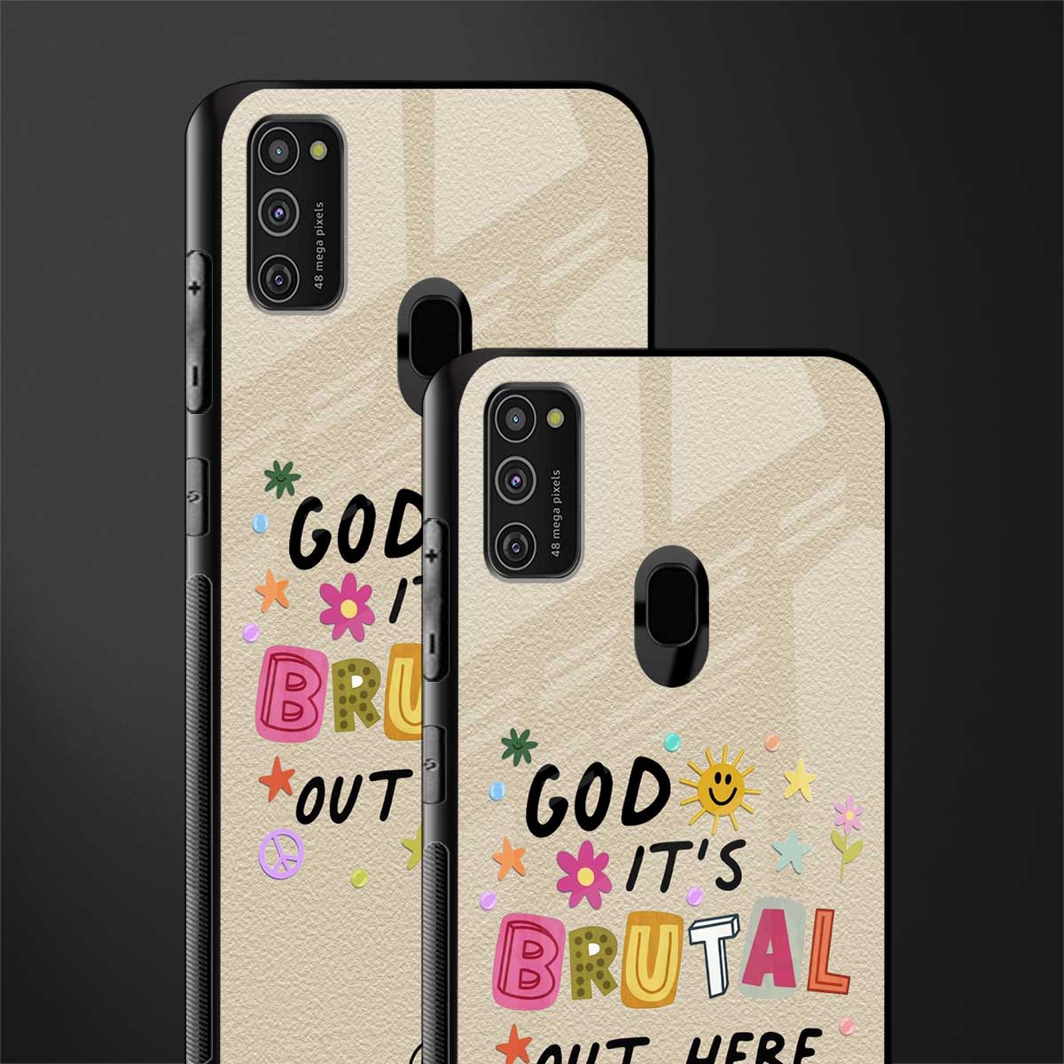 it's brutal out here glass case for samsung galaxy m21 image-2