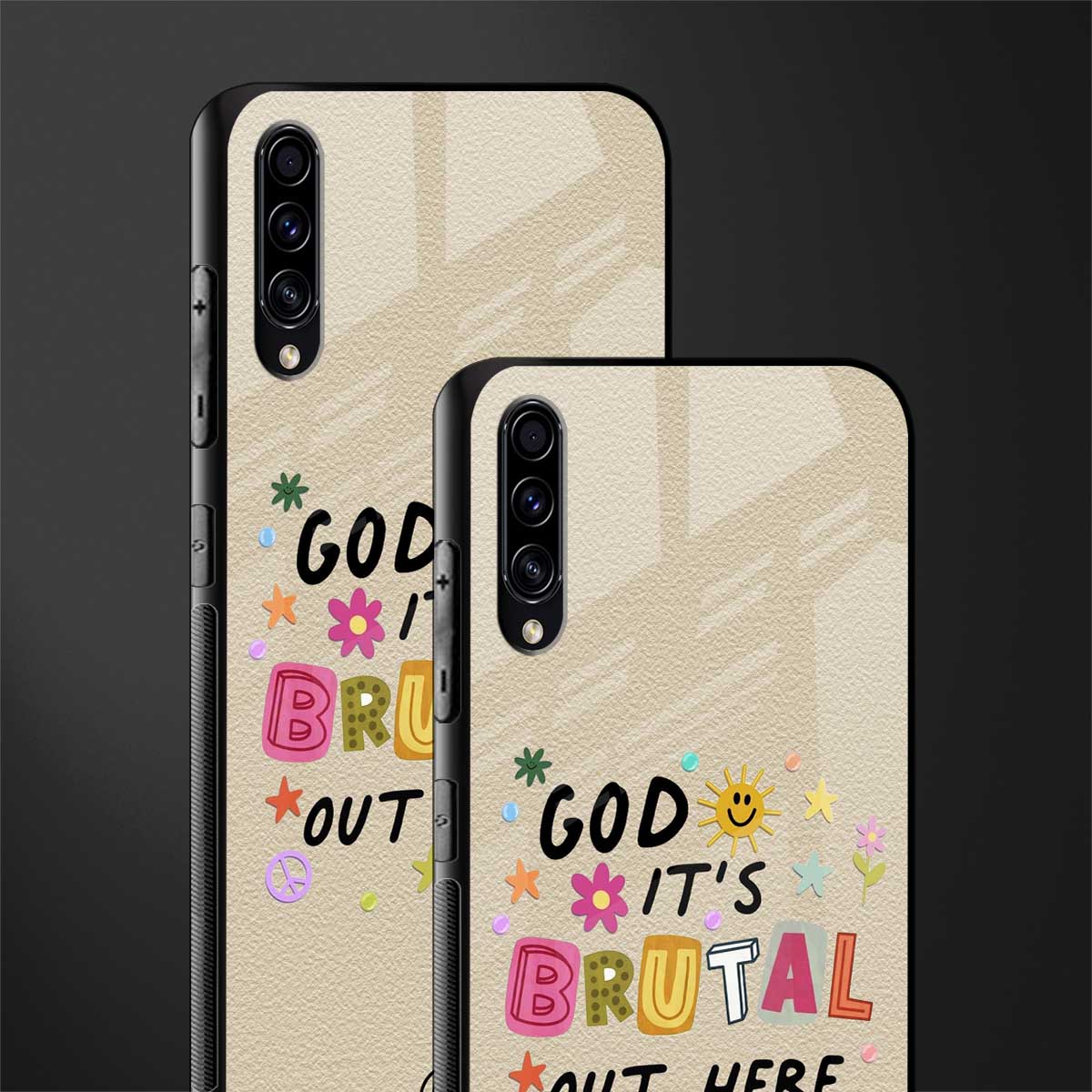 it's brutal out here glass case for samsung galaxy a50 image-2