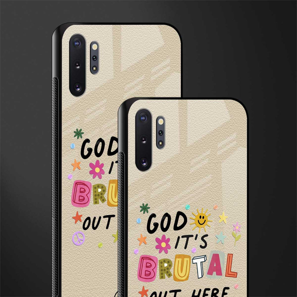 it's brutal out here glass case for samsung galaxy note 10 plus image-2