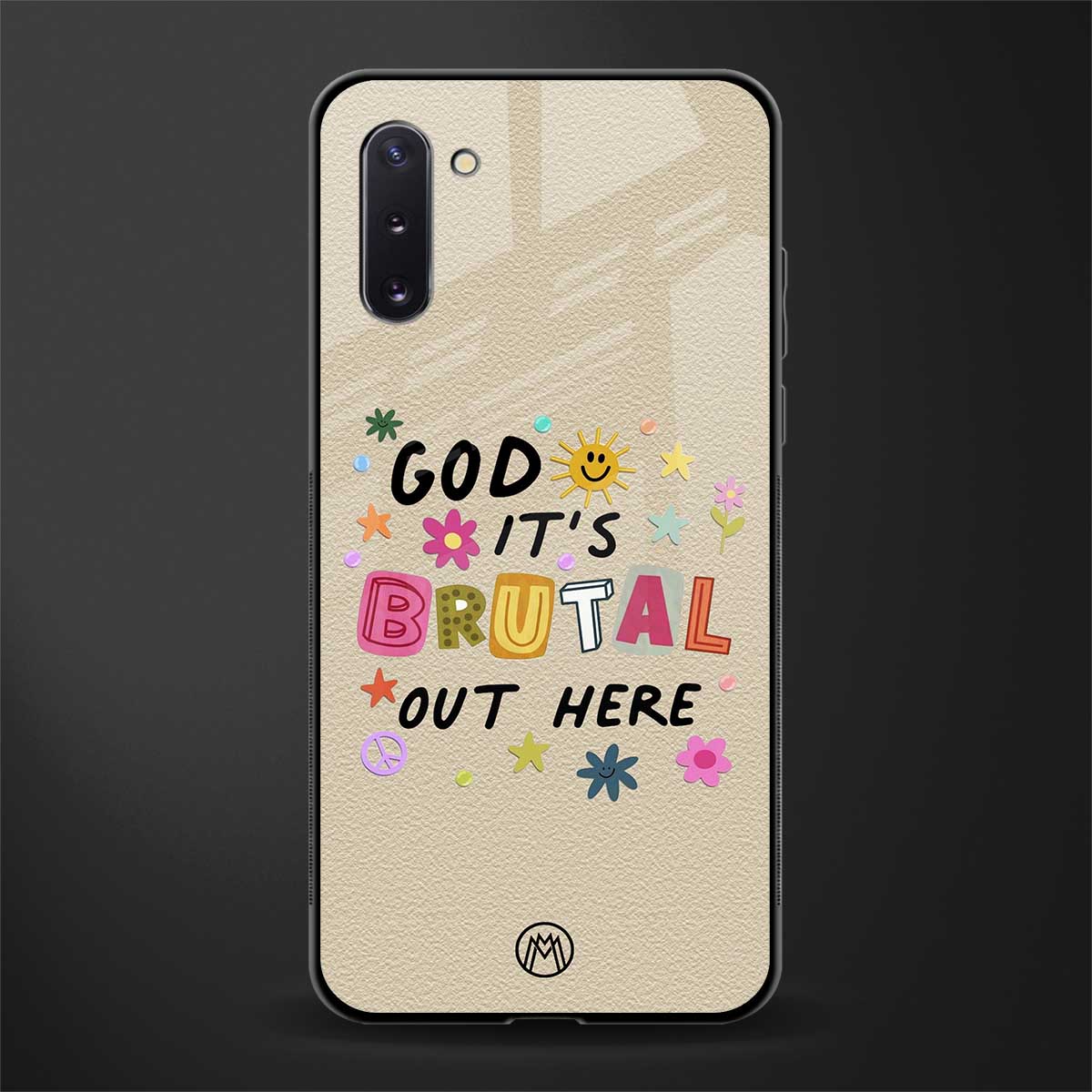 it's brutal out here glass case for samsung galaxy note 10 image