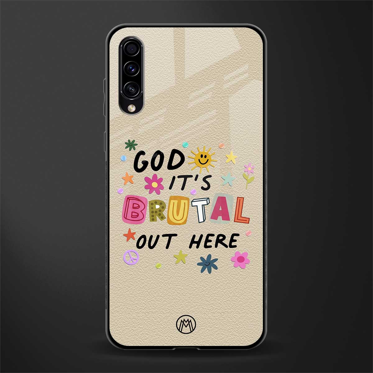 it's brutal out here glass case for samsung galaxy a70 image
