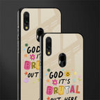 it's brutal out here glass case for redmi y3 image-2