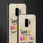 it's brutal out here glass case for samsung galaxy s9 image-2