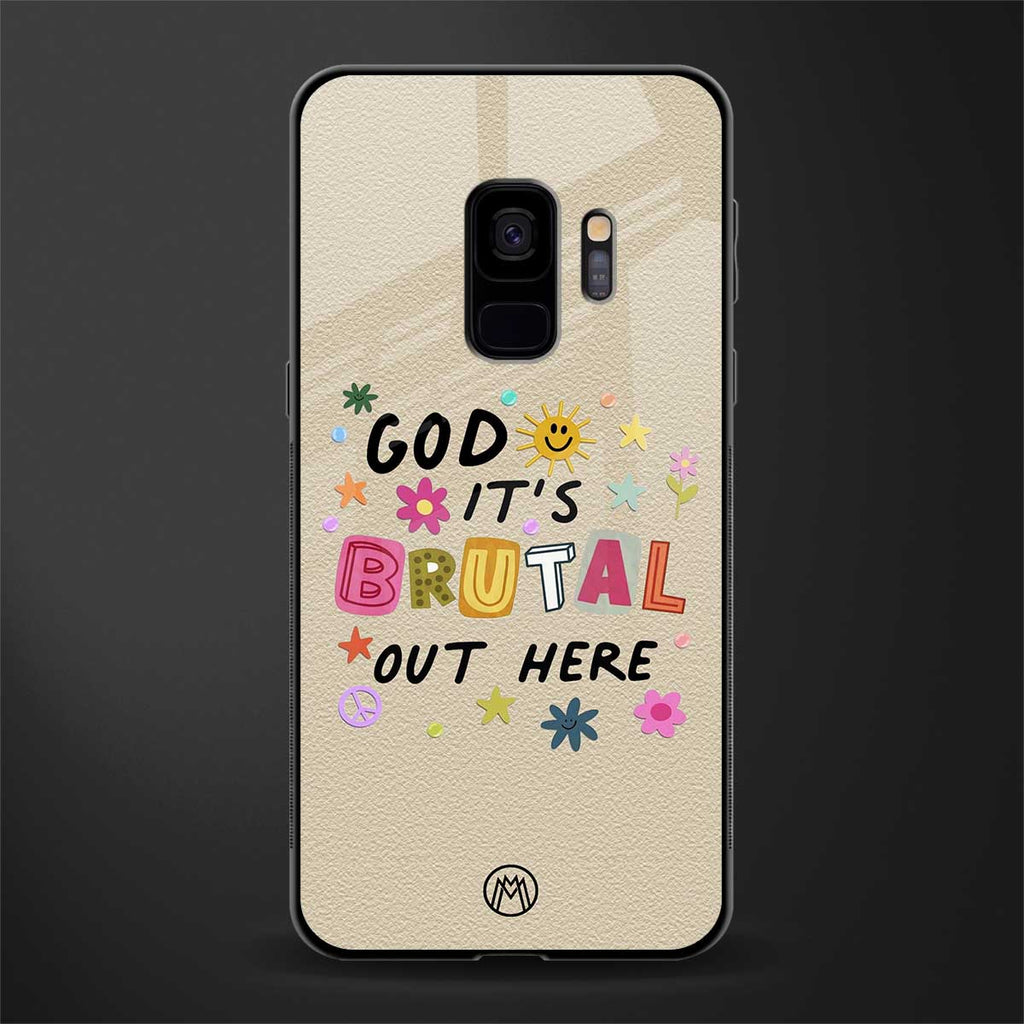it's brutal out here glass case for samsung galaxy s9 image