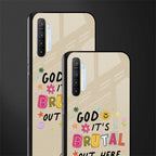 it's brutal out here glass case for realme x2 image-2