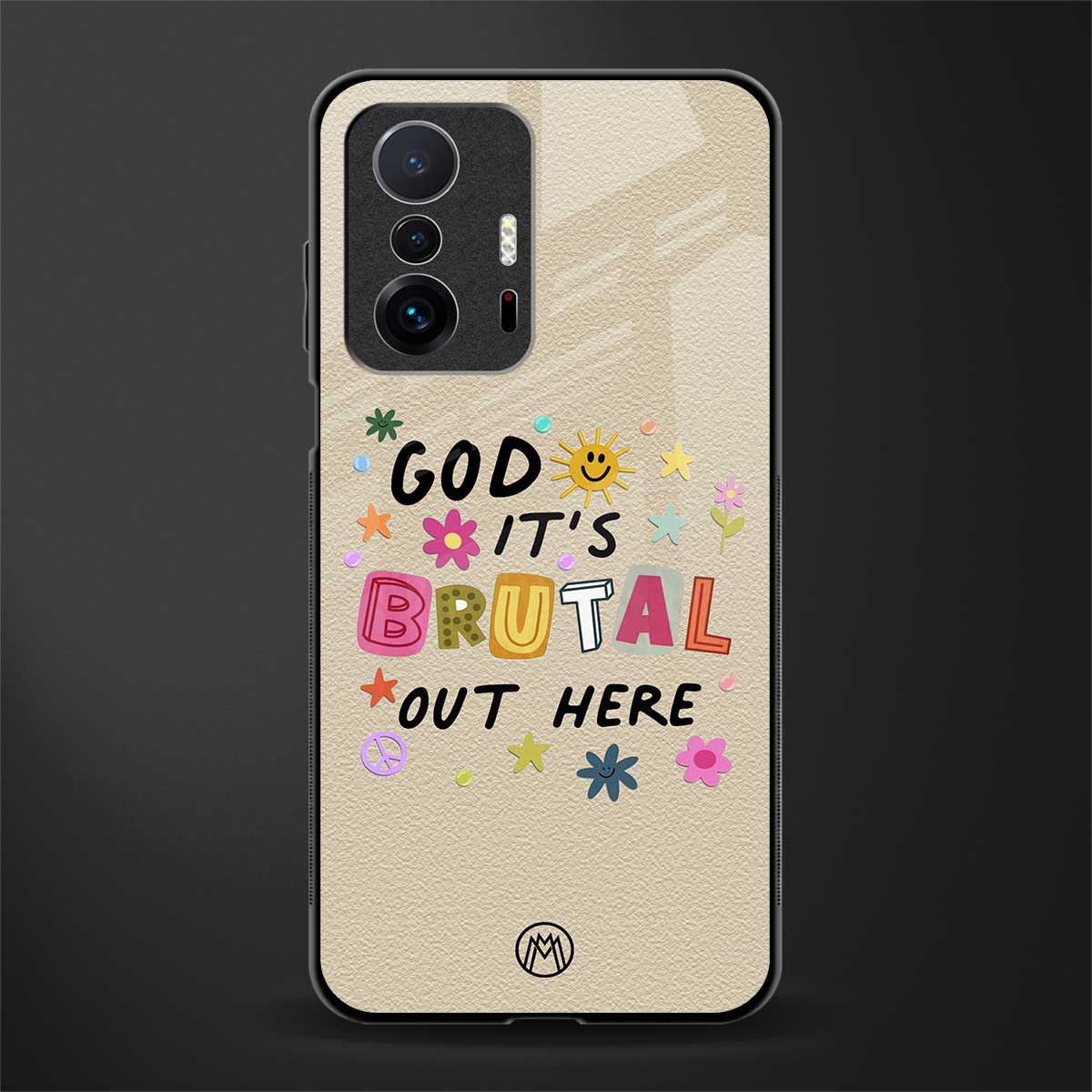it's brutal out here glass case for mi 11t pro 5g image