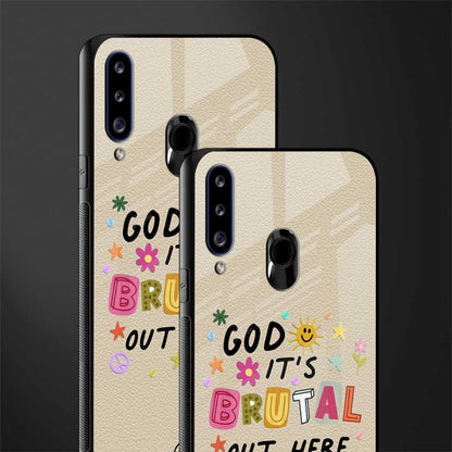 it's brutal out here glass case for samsung galaxy a20s image-2