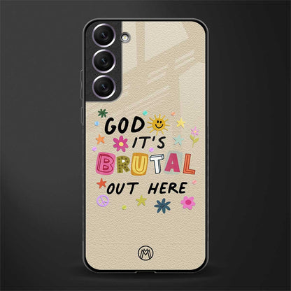 it's brutal out here glass case for samsung galaxy s21 image