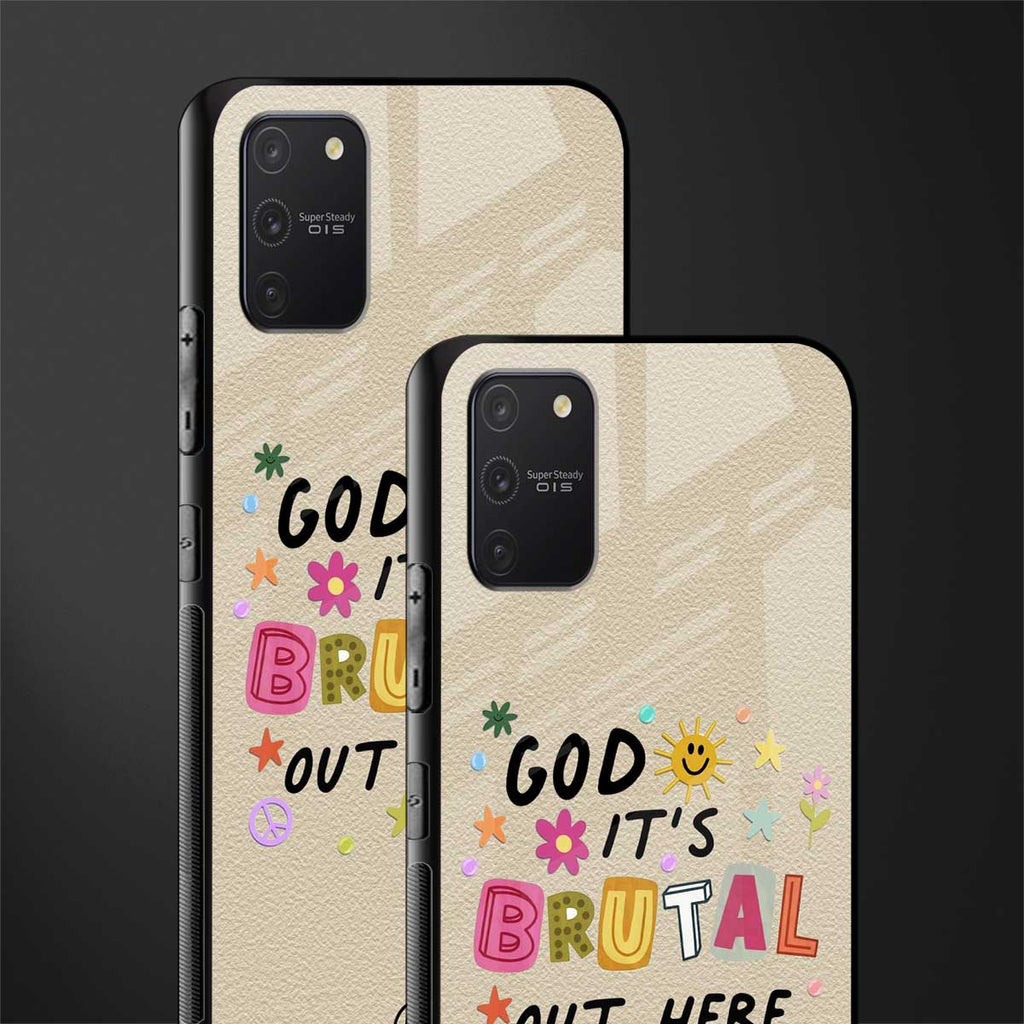 it's brutal out here glass case for samsung galaxy s10 lite image-2