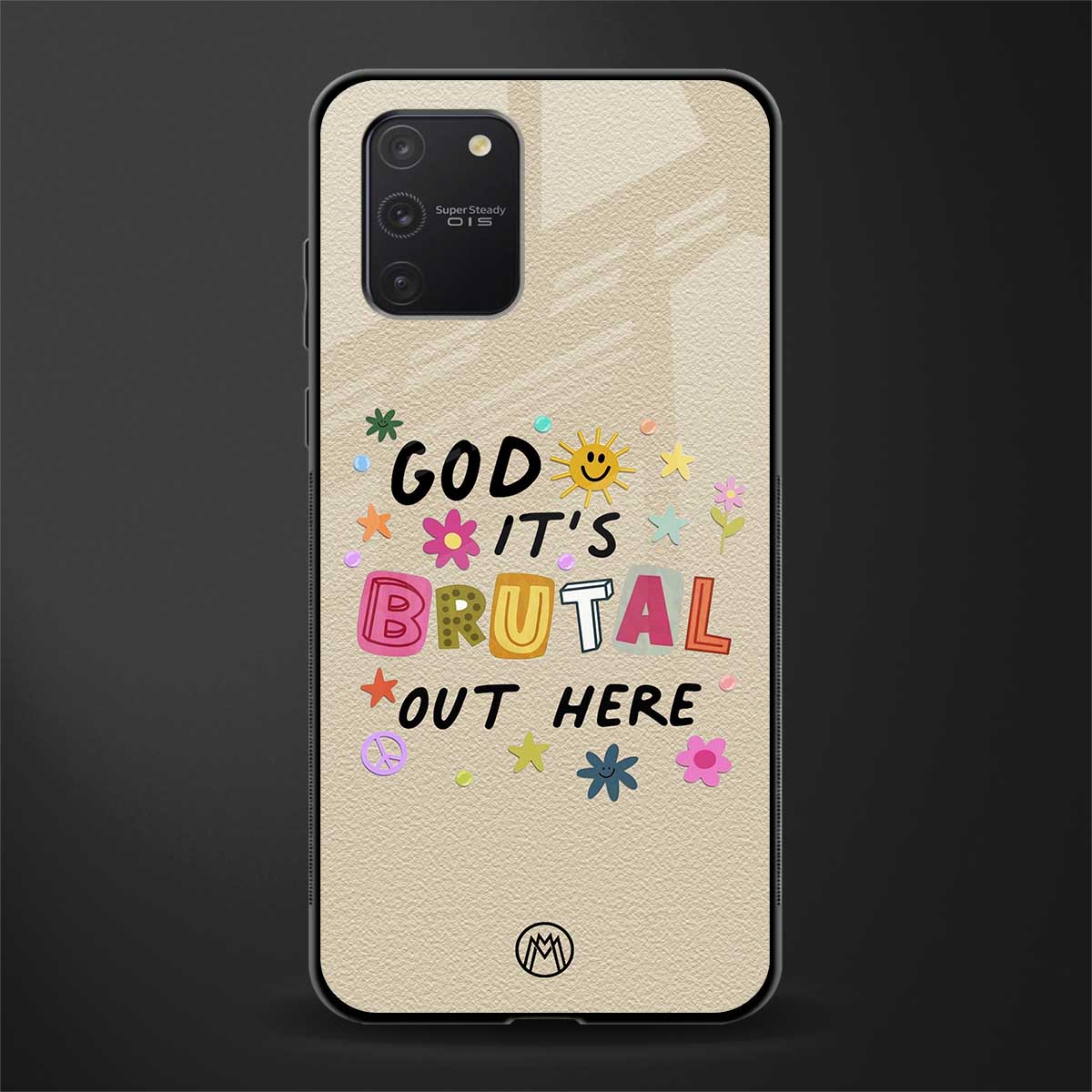 it's brutal out here glass case for samsung galaxy s10 lite image