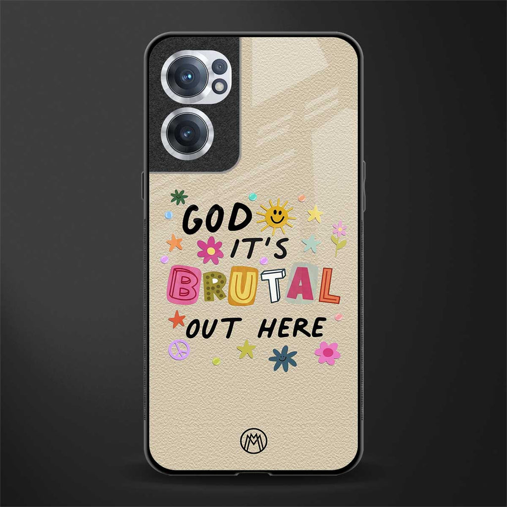 it's brutal out here glass case for oneplus nord ce 2 5g image