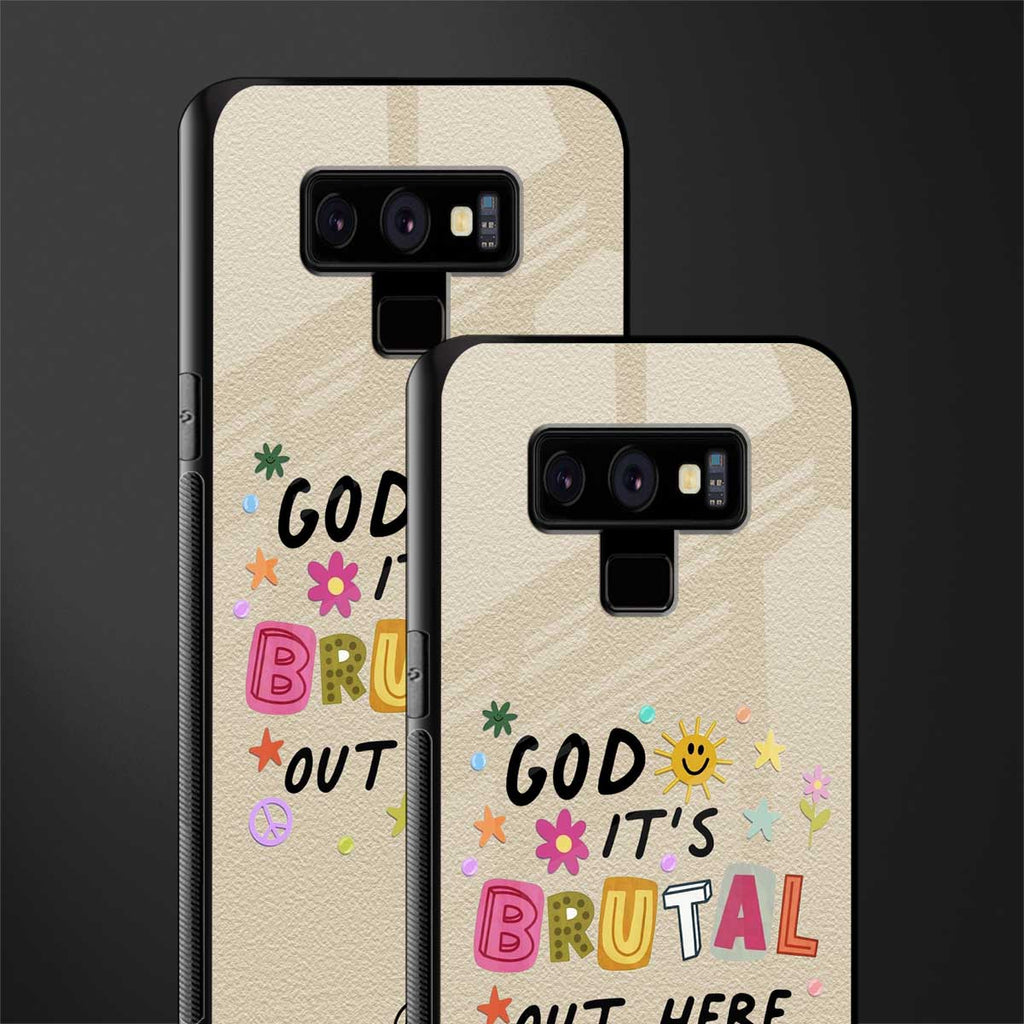 it's brutal out here glass case for samsung galaxy note 9 image-2