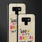 it's brutal out here glass case for samsung galaxy note 9 image-2