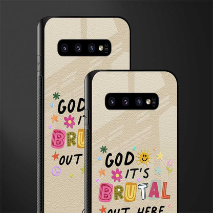 it's brutal out here glass case for samsung galaxy s10 plus image-2