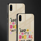 it's brutal out here glass case for vivo v11 pro image-2
