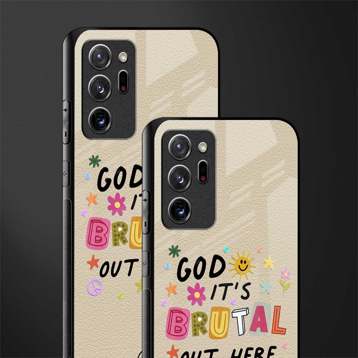 it's brutal out here glass case for samsung galaxy note 20 ultra 5g image-2