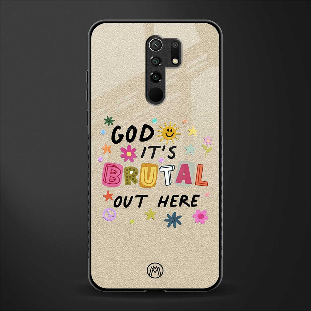 it's brutal out here glass case for redmi 9 prime image