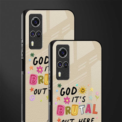 it's brutal out here glass case for vivo y31 image-2