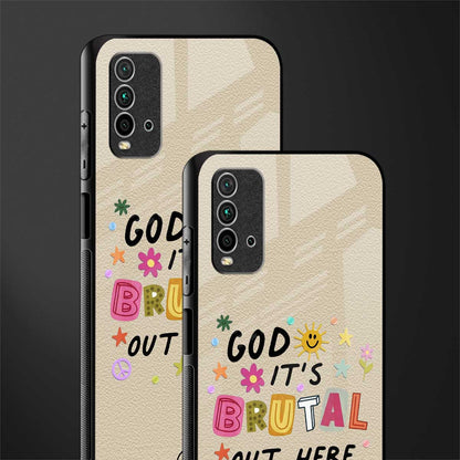 it's brutal out here glass case for redmi 9 power image-2