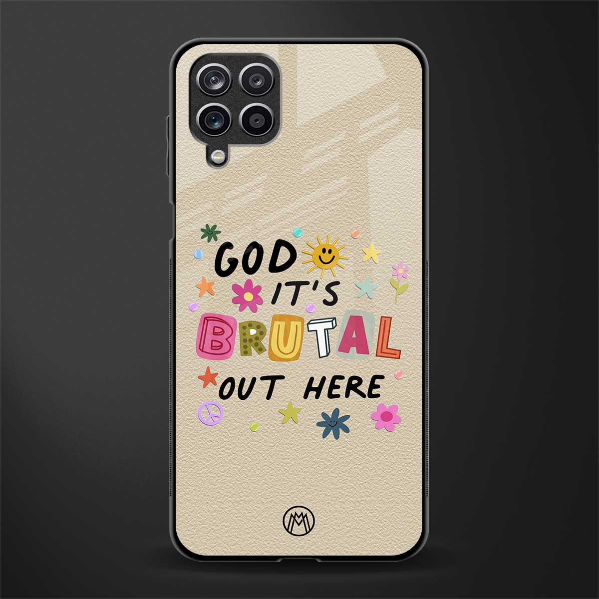 it's brutal out here glass case for samsung galaxy m42 5g image