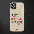 it's brutal out here glass case for iphone 12 mini image