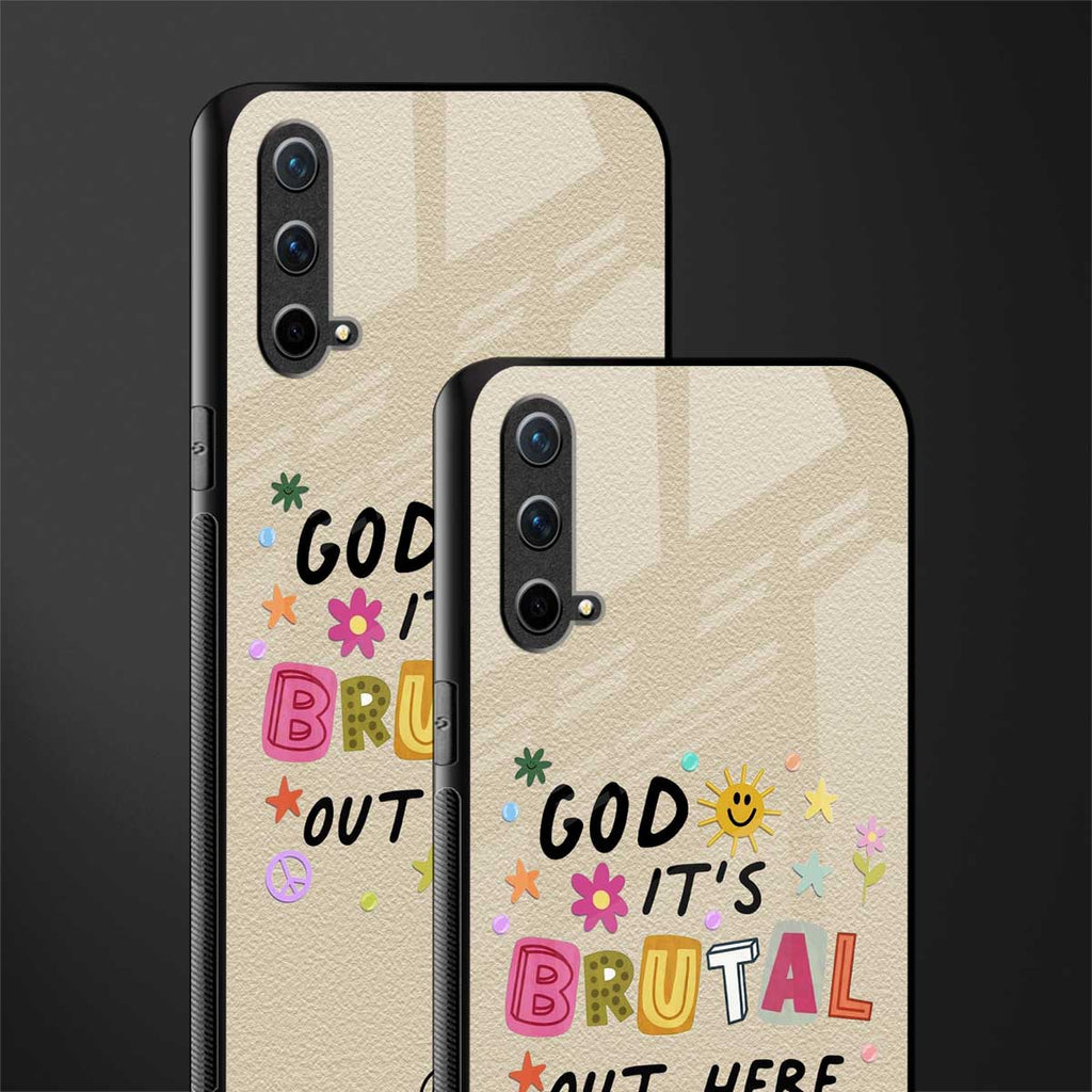 it's brutal out here glass case for oneplus nord ce 5g image-2