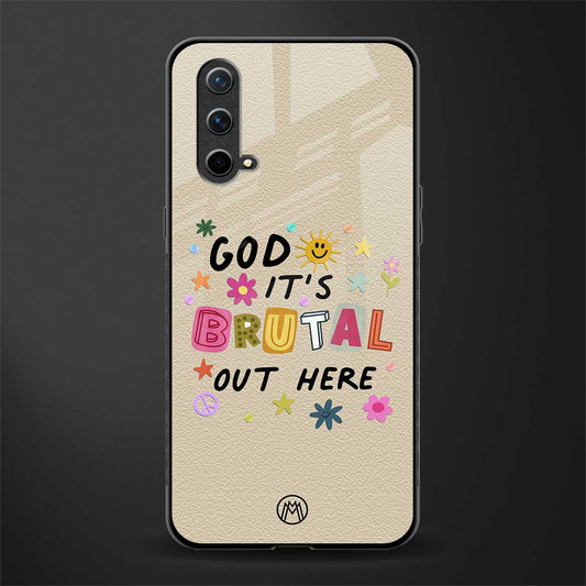 it's brutal out here glass case for oneplus nord ce 5g image