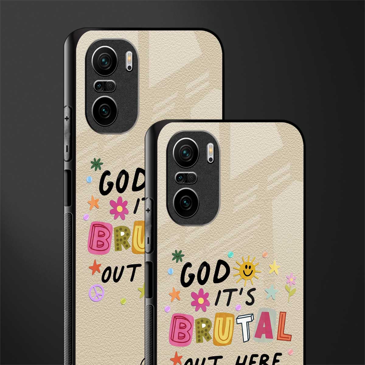it's brutal out here glass case for mi 11x 5g image-2