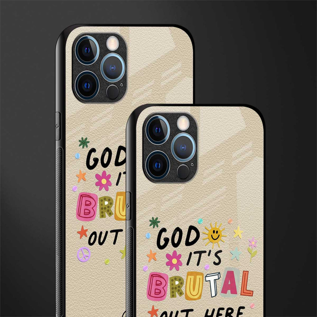 it's brutal out here glass case for iphone 12 pro max image-2