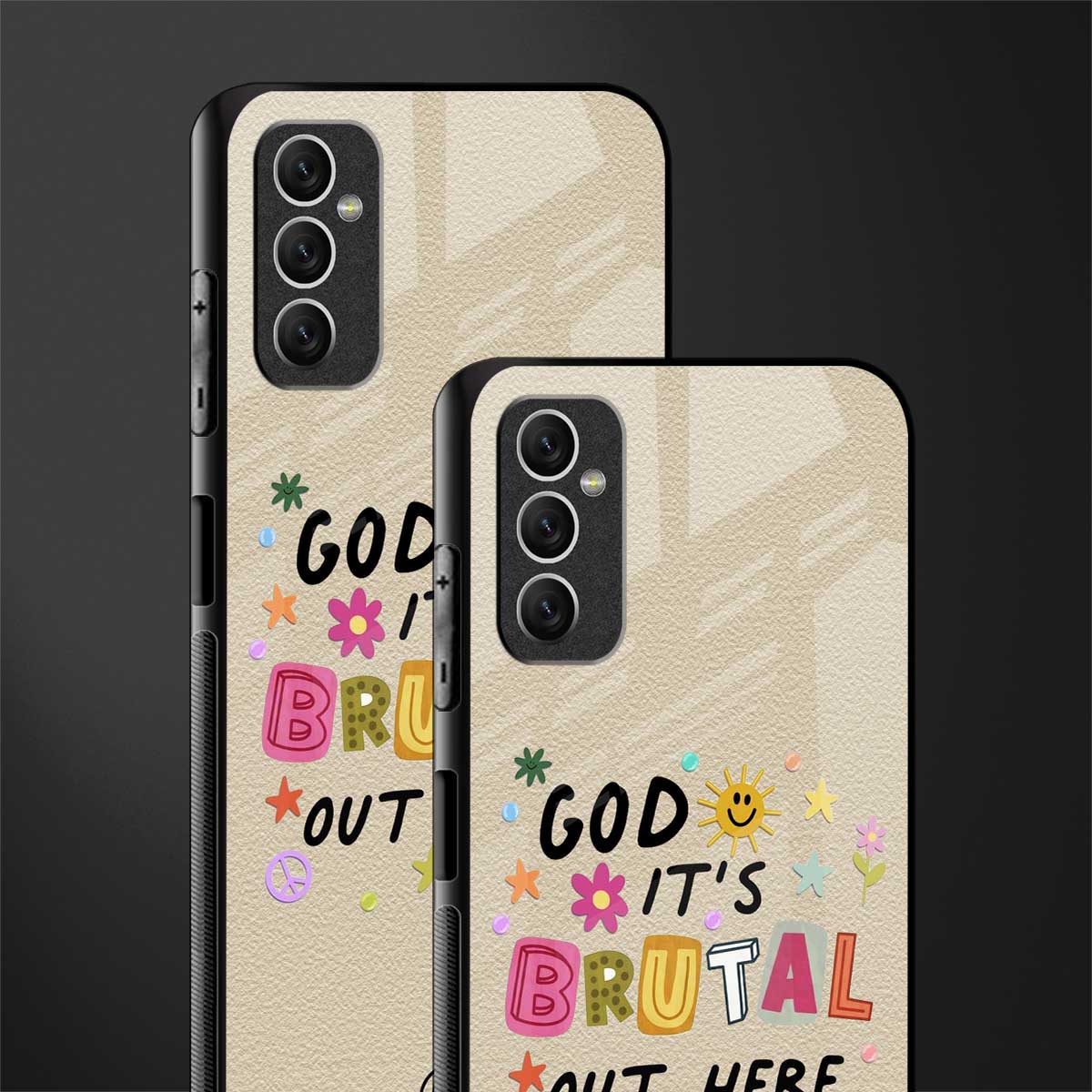 it's brutal out here glass case for samsung galaxy m52 5g image-2