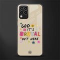 it's brutal out here back phone cover | glass case for samsung galaxy m33 5g