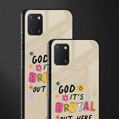 it's brutal out here glass case for samsung a81 image-2