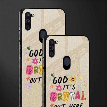 it's brutal out here glass case for samsung a11 image-2