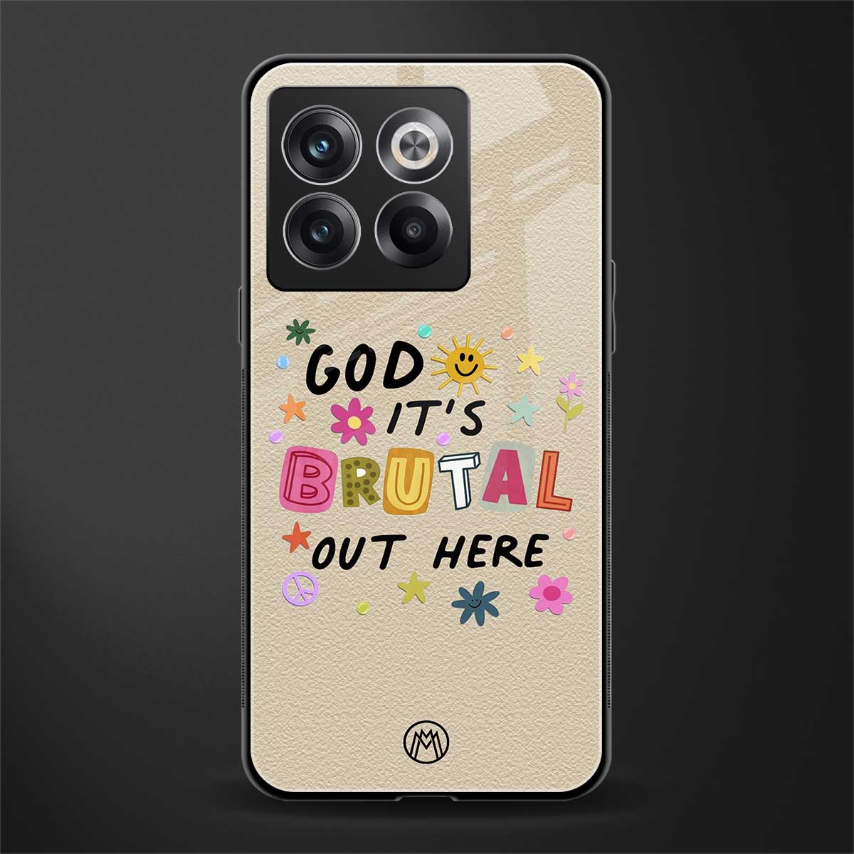 it's brutal out here back phone cover | glass case for oneplus 10t